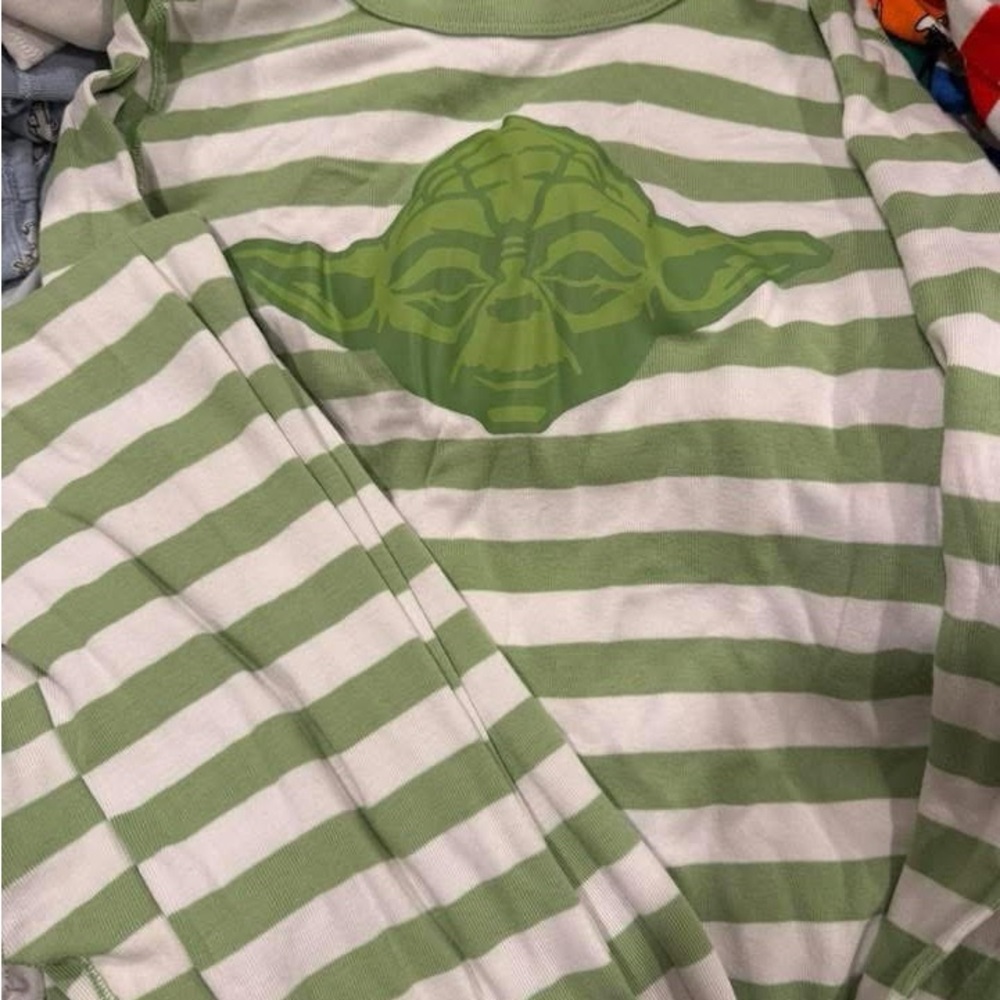 Hanna Andersson Long John Pajamas - Yoda Star Wars - Size 14